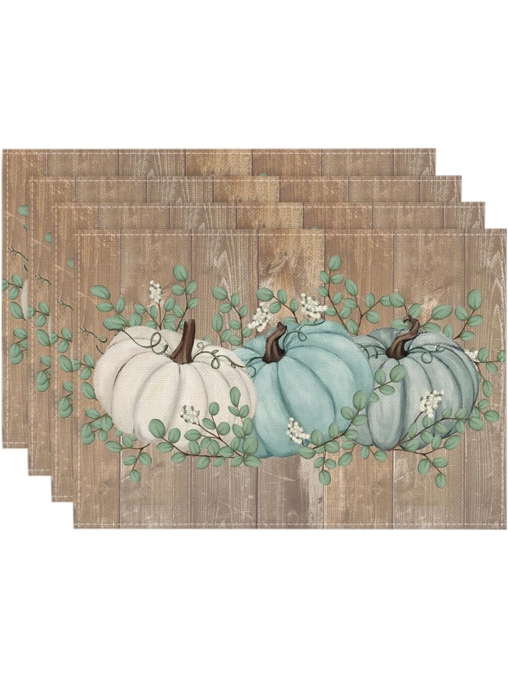 Fall Rustic Pumpkin Placemat Set
